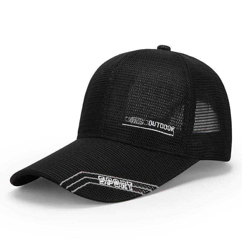 Men's Summer Breathable Mesh Cap Outdoor Sun Protection Fishing Cap Baseball Cap