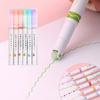Colorful Flower-shaped Curve Line Markers Pen Curve Highlighter Pen Integrated Multiple Shapes