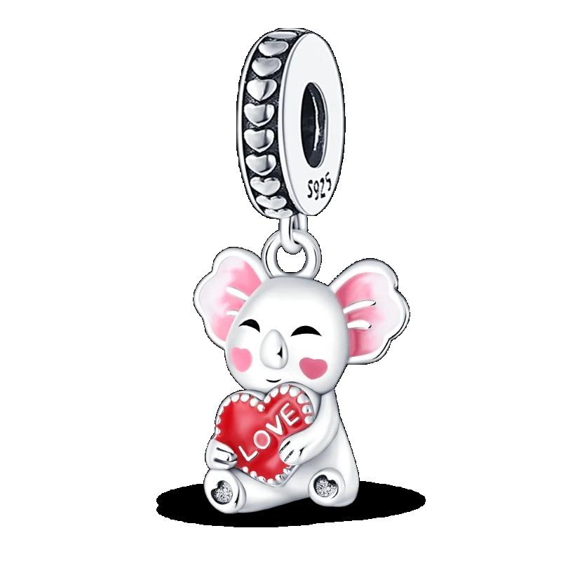 925 Sterling Silver Spring New Animal Beads Fit for Original Bracelet Jewelry Making Butterfly Firefly Chameleon Charms