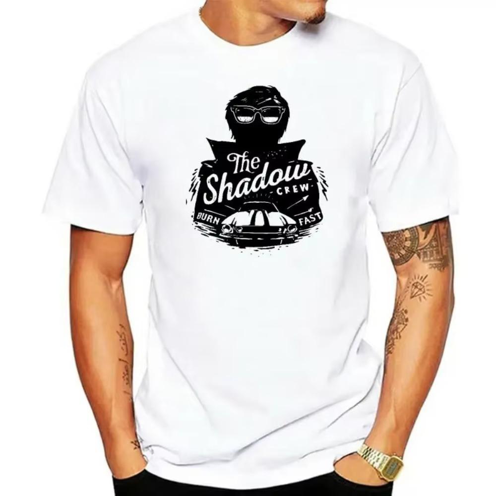 The Shadow Crew T-shirt Vintage Engine Car Burn Fast Cool T-shirt Graphic Tee Gift For Him Organic  men t shirt