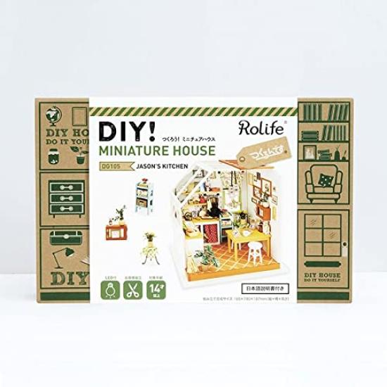 DIY Miniature House Dollhouse DG Series with Japanese Instructions Tsukurundesu® (Kitchen)