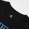 Converse T Shirts Women's Black Crew Neck Moderate 10017795-A02