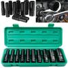 1/2 inch Drive Deep Impact Socket Set Heavy Metric Garage Tool For Wrench Adapter Hand Tool Set