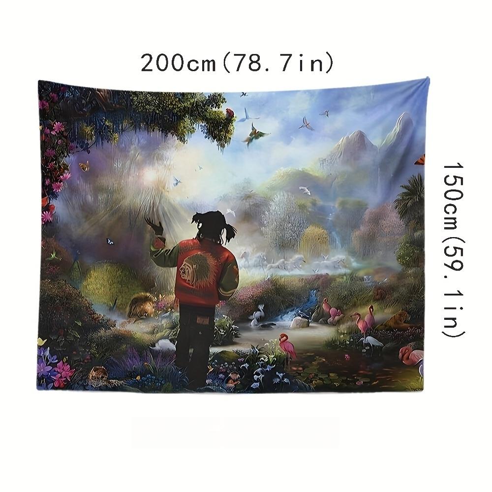 

VIKAMA HipHop MusicThemed Tapestry Vibrant Street Graffiti Art Perfect for Bedroom Living Room or Dorm Wall Decor 74x94cm(29x37in)