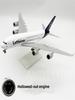 Display 1:240 Scale 380 Airbus Model 30CM New Lufthansa A380 Resin Airline Aircraft Model with Landing Gear Simulation Souvenir