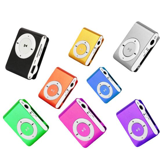Mini MP3 Player Kartenslot Metall Tragbar TF Clip USB Sport Digital Musik