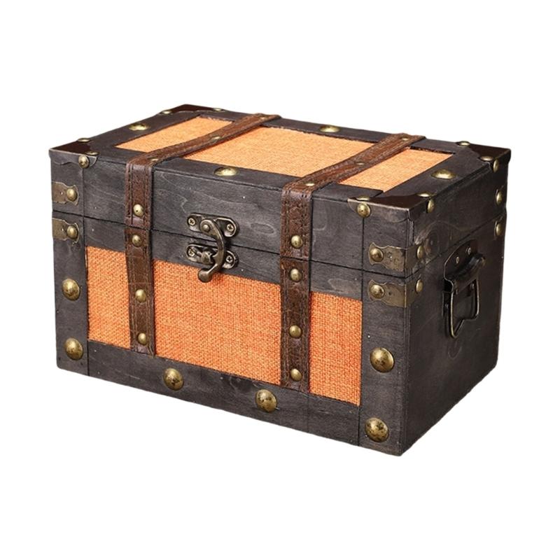 Rechteckige Aufbewahrungsbox mit Deckel, Truhenartiger Tischplattenkasten mit Frontverschluss für Regal, Schreibtisch und Beistelltisch-Aufbewahrung