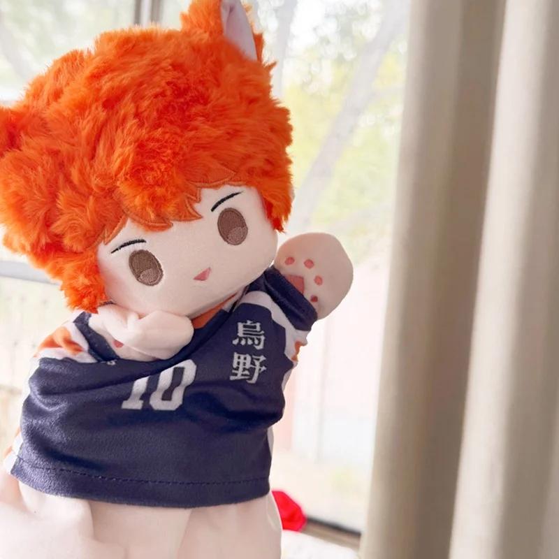 Cartoon Hinata Shoyo Kozume Kenma Hand Puppet Haikyuu Doll Clothes Can Be Taken Off Kuroo Tetsurou Kei Tsukishima Kawaii Puppet