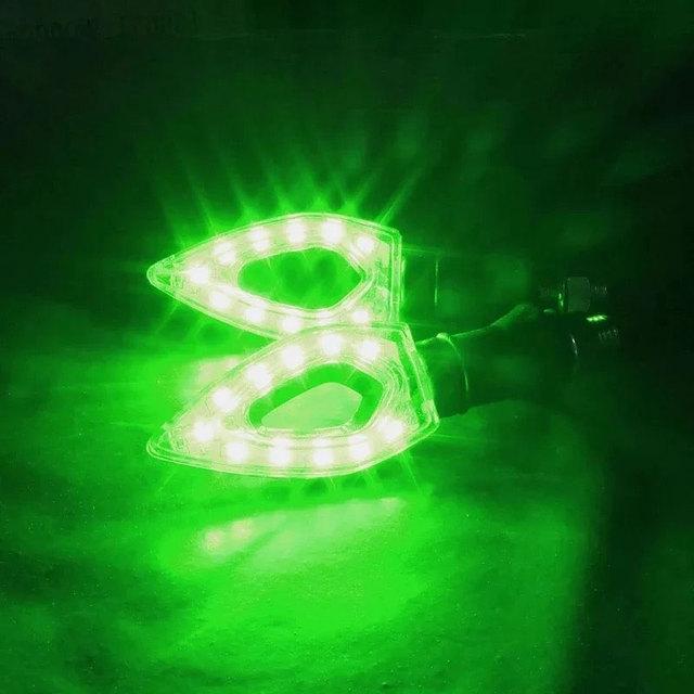 2ks motocyklové LED směrové světlo jantarové blinkr blinkr Vodotěsné univerzální blikající moto kolo super jasné