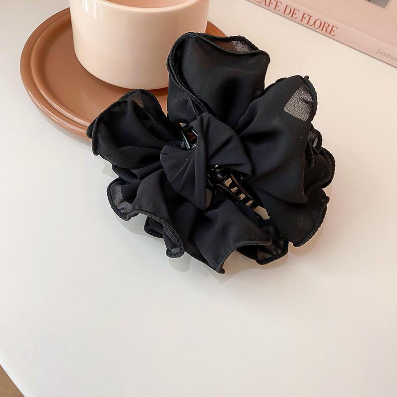 Big Large Satin Bow Ribbon Hair Clip Fashion Elegant Temperament Women Girls Ponytail Clip Ribbon Hair Clips Wedding Hair Accessories Gifts