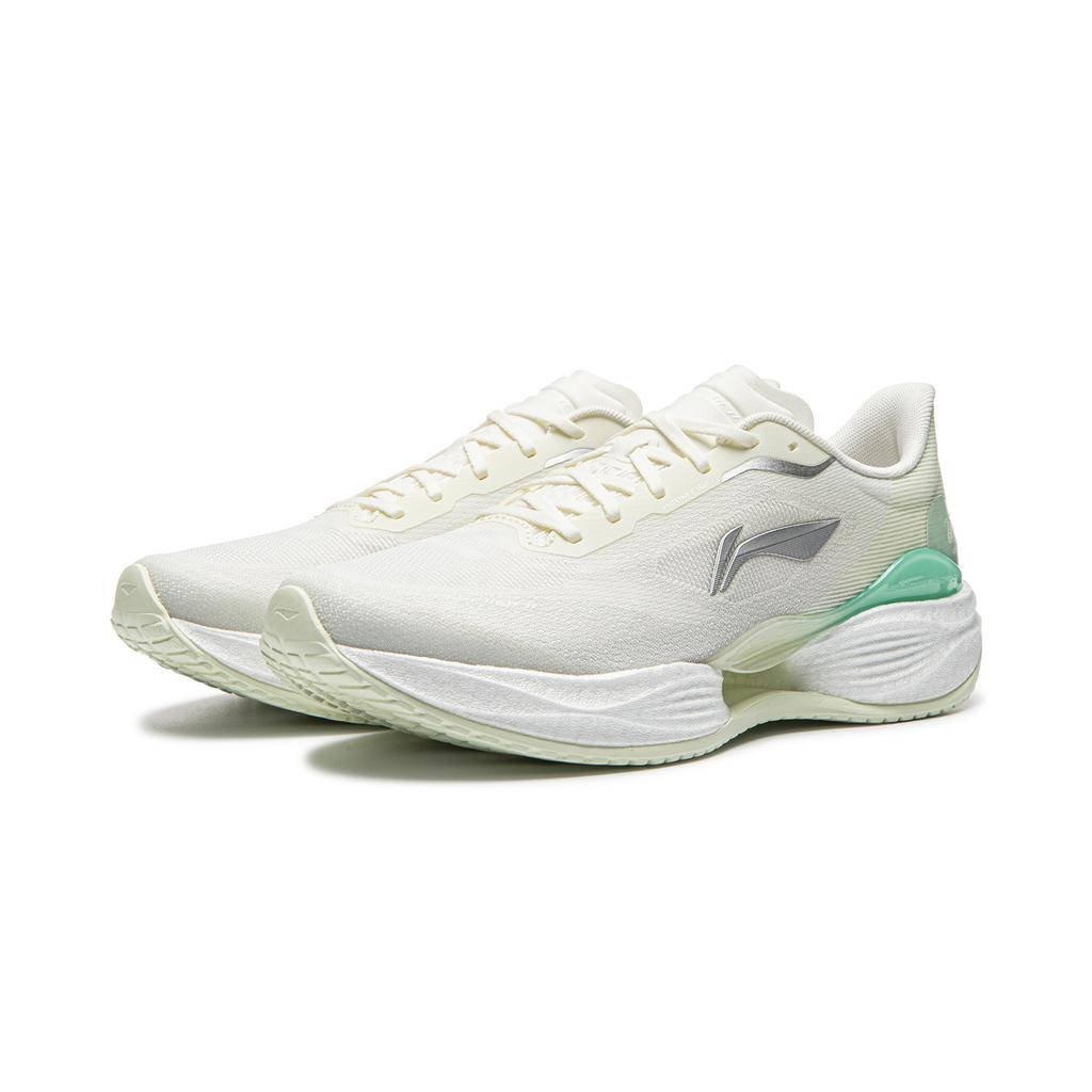 Li Ning Super Light 23 Abrasion Resistant Breathable Low top Casual Running Shoes Women's Ivory ARBW018-5