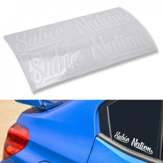 

7x1.5 Subie Nation Vinyl Decal Stickers For Subaru WRX STI BRZ Impreza Legacy