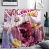 1PC Mia And Me Print Flannel Blanket, High Quality Comfortable for All Seasons, Home Decor, Warmth and Comfort, Perfect for Christmas Gifts 89