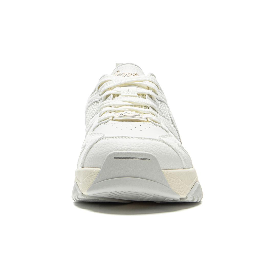 LiNing Tianji 3 Slip Resistant Cushioning Abrasion Resistant Lightweight Low Top Skateboard Shoes Men's Champagne White AGCV085-4