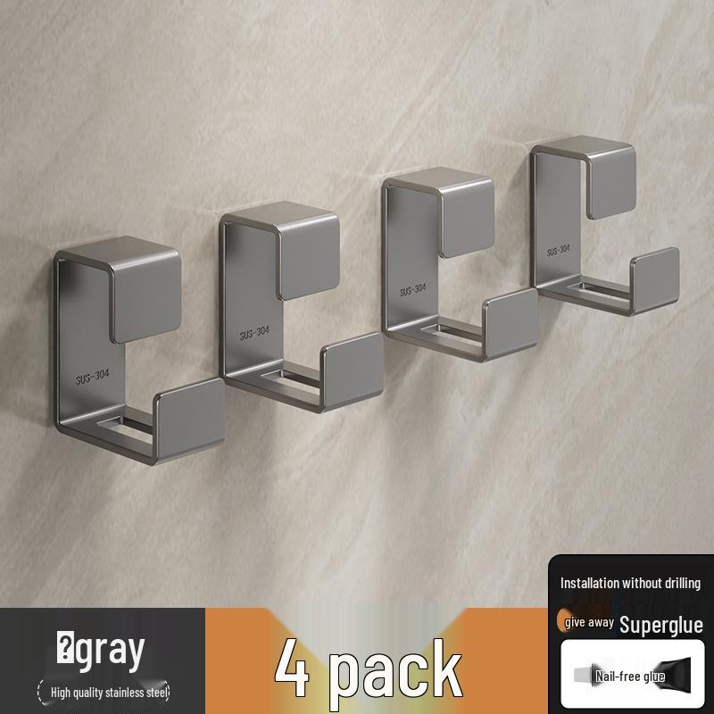 Punch-Free Bathroom & Kitchen Storage Rack with Hooks - Hanging Basin Organizer