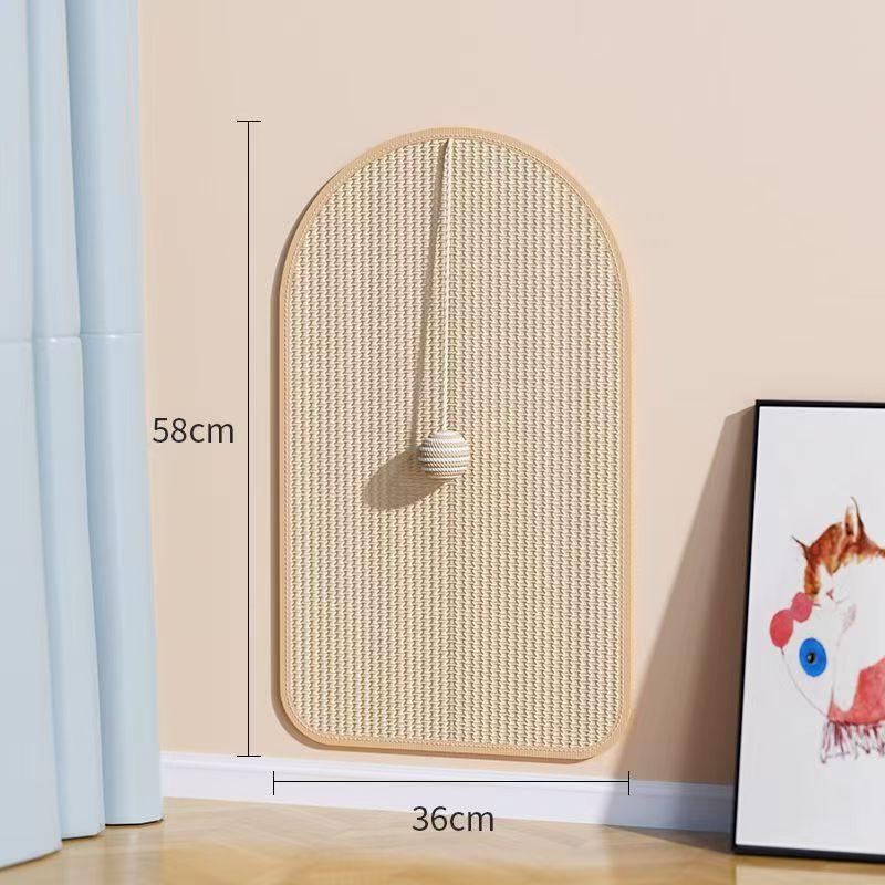 Durable Sisal Cat Scratch Pads, Cat Wall Pads, Sofa Claw Grinding Pads, Scratch Board Wall Stickers Pet Cat Toys Pet Accessories