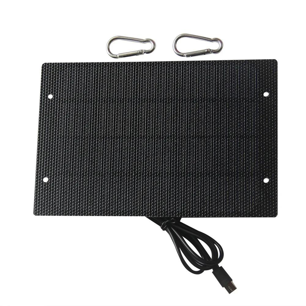 5W 5V ETFE Solar Panel Charger Type-C Output Solar Power Bank for Mobile Phone Security Camera Courtyard Streetlighs 4