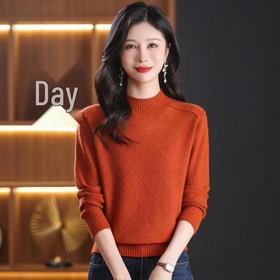 Women's Half High-Neck Pullover Sweater