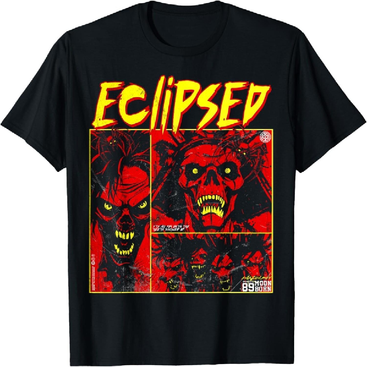 Японский демон череп Они дьявол готика харадзюку хоррор зомби футболка S