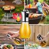 Olivenöl-Zerstäuber zum Kochen, 200 ml Glas Olivenöl-Zerstäuber, Pflanzenöl-Zerstäuber mit Trichter, Öl-Zerstäuber, Backen, Braten, BBQ