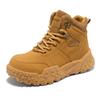 Trendy Thick Soled Sports Lace Up Comfortable Warm Ankle Boots Mens Shoes Outdoor Boots Autumn Winter Retro Workwear Shoes