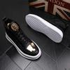 Fashion Designer Fashion Men's Shoes Rhinestone Casual Flats Platform Ankle Boots  Sneakers Zapatos Hombre A6