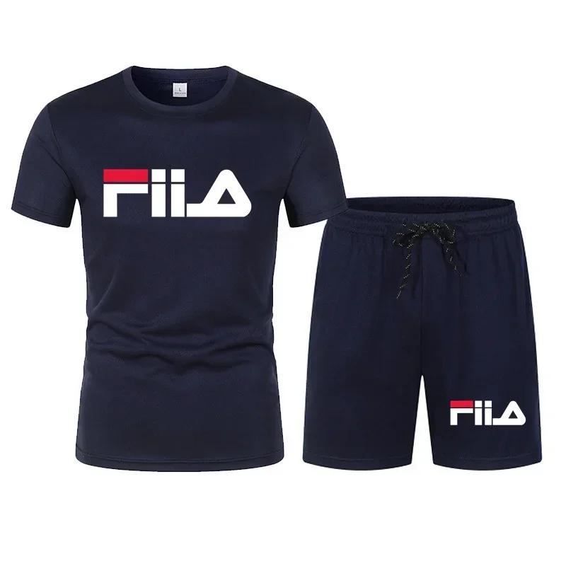 Herren Kurzarm Set, Lässig Modern Schnelltrocknend Sommer Sport Set