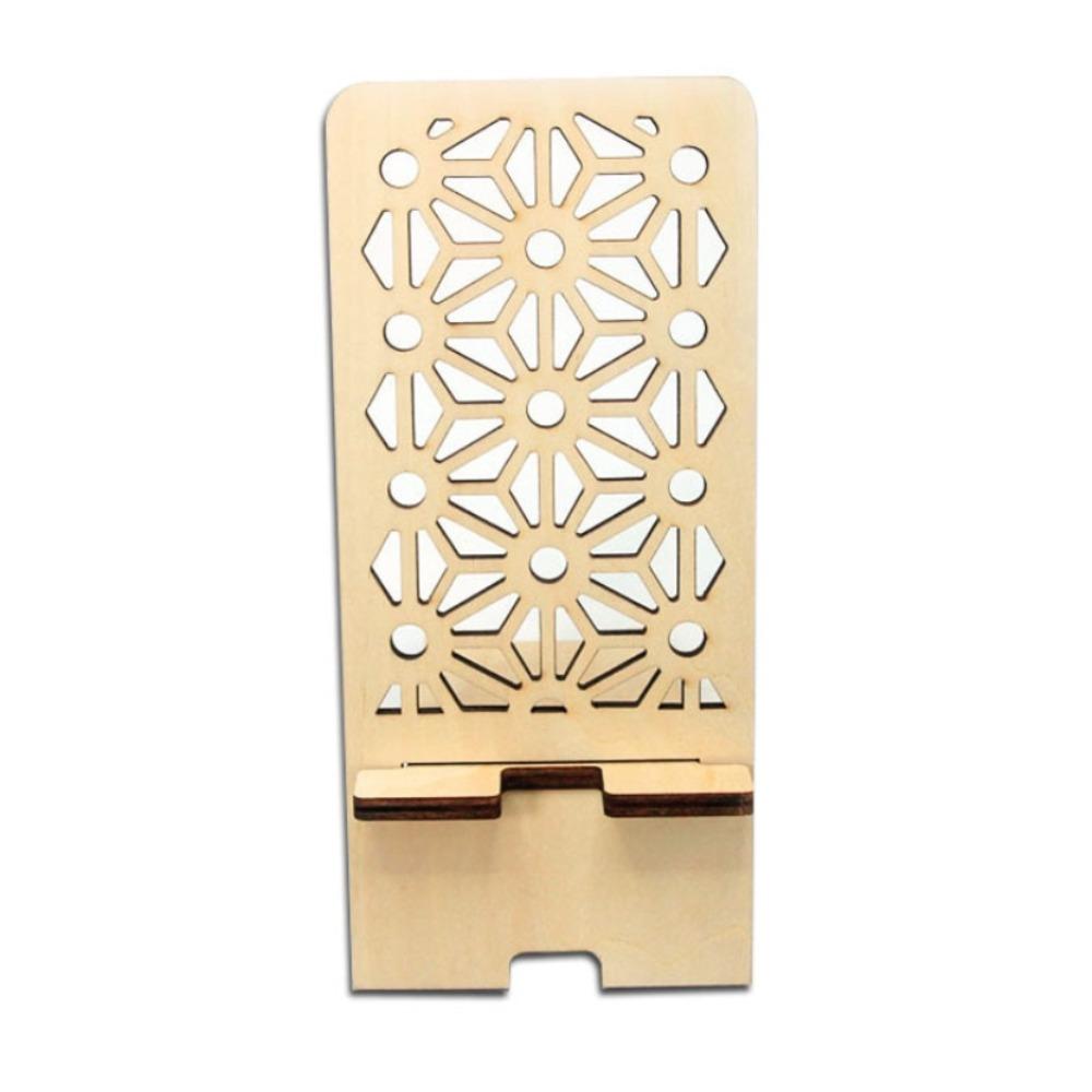 with Charging Port Desktop Phone Holder Wood Cellphone Standing Home Decor Stand Bracket  Home