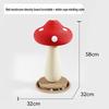 Red Mushroom Cat Scratching Post & Toy