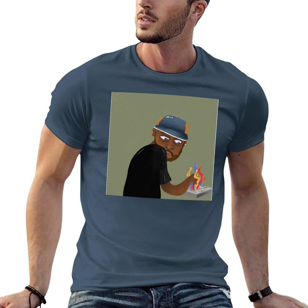 J dilla donuts cartoons TShirt cotton tshirt  t shirts for Unisex cotton funny Unisex tshirt Tshirt