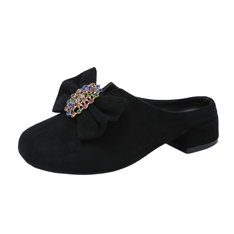 Módní dámské ploché pantofle semišové trendy mule boty nové slingback sandály 2025 letní ležérní žabky dámské slides sandalias de mujer