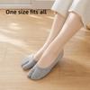 1 Pair Cotton Blend Two Toe Socks Breathable Low Cut Split Toe Liners Seamless Toe Soft Stretch Low Cut Boat Socks Flat Shoes