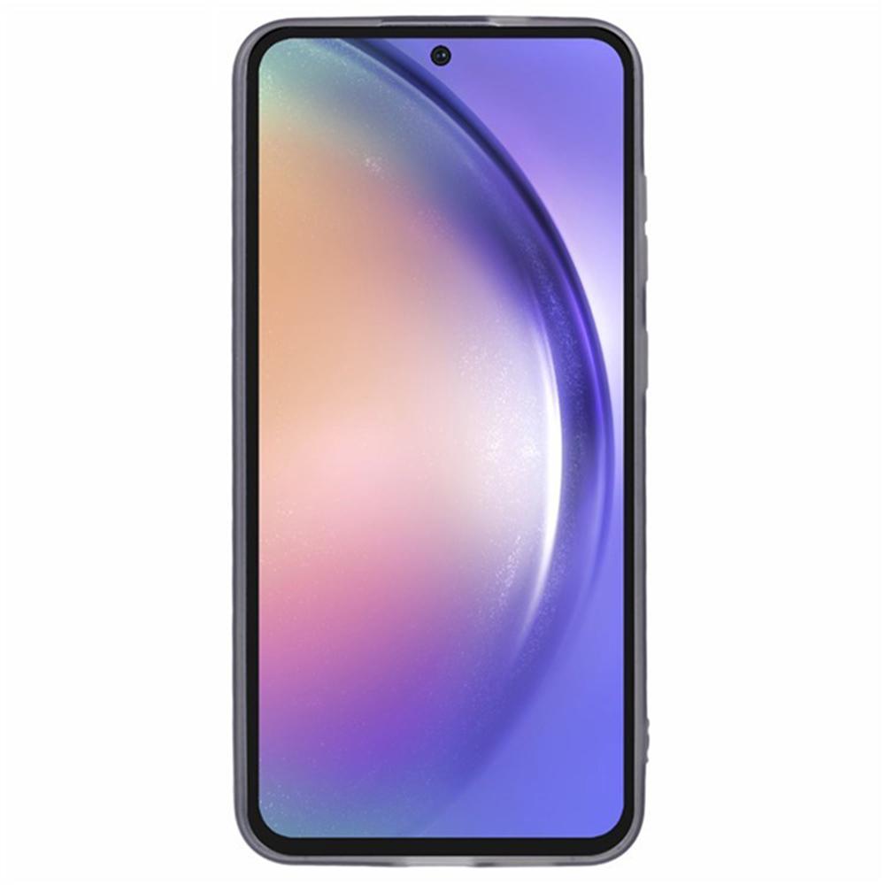 WANLONFENG DKSM2 Series For Samsung Galaxy A35 5G Case TPU Clear Phone Cover with 2Pcs Screen Film/Electroplated Lens Frame