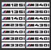 AXNX2 Car ABS Rear Trunk Words Letters Logo Badge Emblem Decals Sticker For BMW M35i M40i M40d M50i M50d M60i X5M50d X1 X2 X3 X4 X6