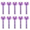 Pack of 10 Butterfly Bows Streamer Keychains Colorful Bowknot Ribbon Keyring Colorful Key Chain Gift for Cheerleaders