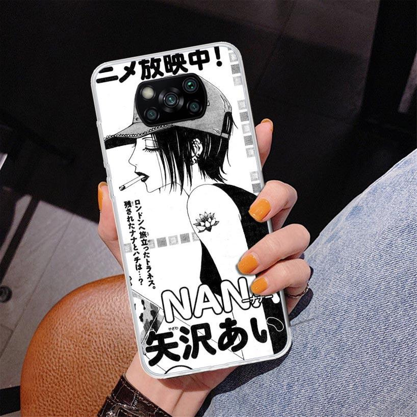 Anime Oosaki Nana Phnoe Case for Xiaomi Poco X5 X6 X7 Pro X4 Gt F7 Ultra M8 M7 Redmi 15C 15 13C 13 12C 12 Unique Cover Coque Poc