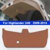 For Toyota Highlander U70 U50 U40 2009-2025 Car Boot Tailgate Kick Pad Leather Anti Kick Anti-dirty Trunk Door Mat Protection