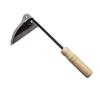 Ke Wood Full Steel Long Neck Bent Handle Sickle Hoe for Weeding and Cutting Wild Vegetables and Chives
