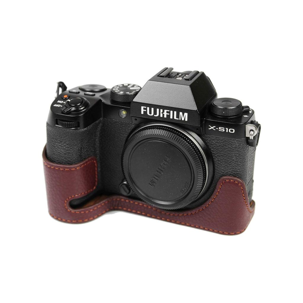 Kinokoo FUJIFILM Digital Camera XS10 Case, XS10 Body Case, XS10 Camera Case, Genuine Leather B (Coffee)
