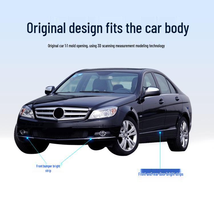 Mercedes-Benz C-Class C180 C200 C260 C300 Bumper & Door Protection Set