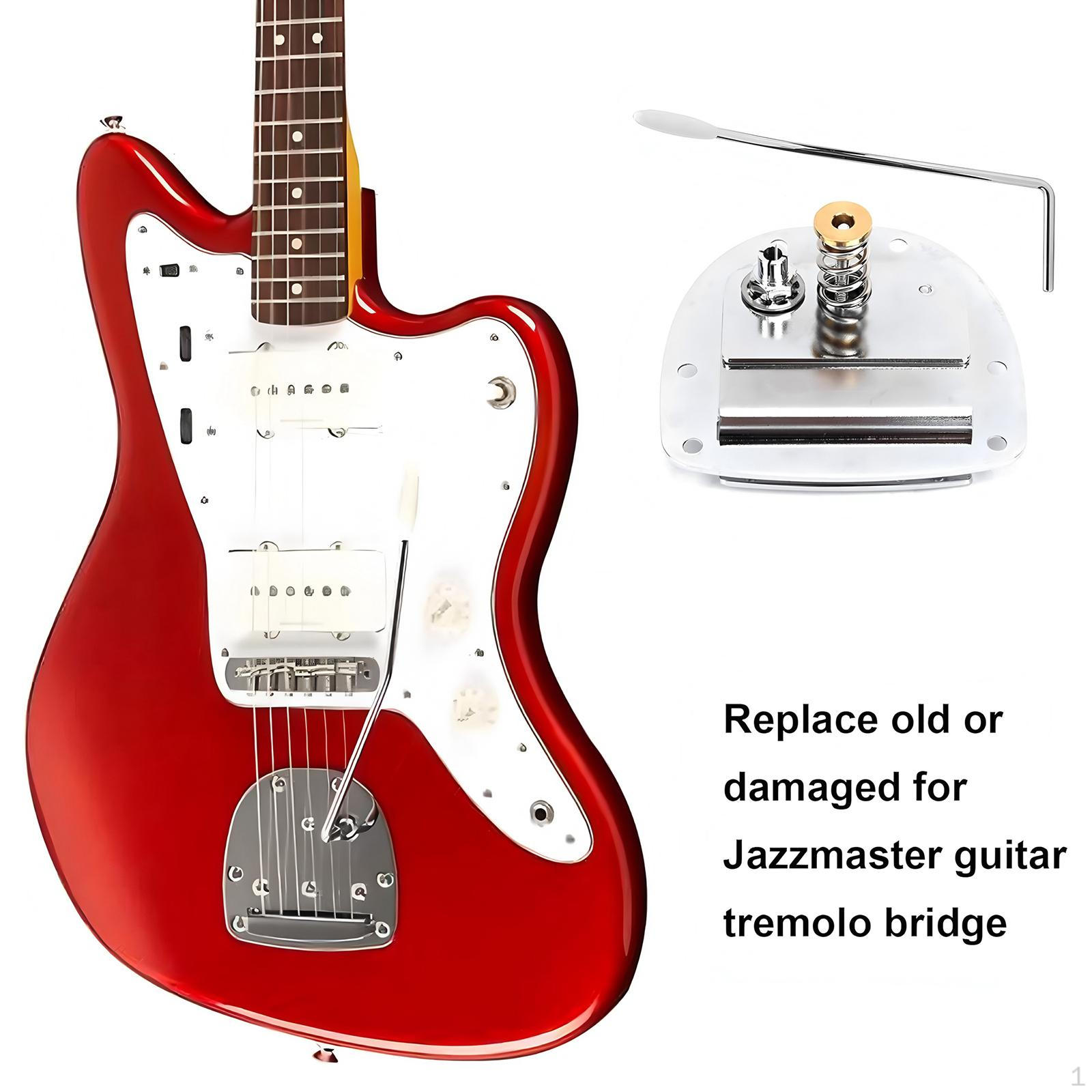 

Комплект бриджа тремоло для электрогитары с винтом и струнодержателем серебряный