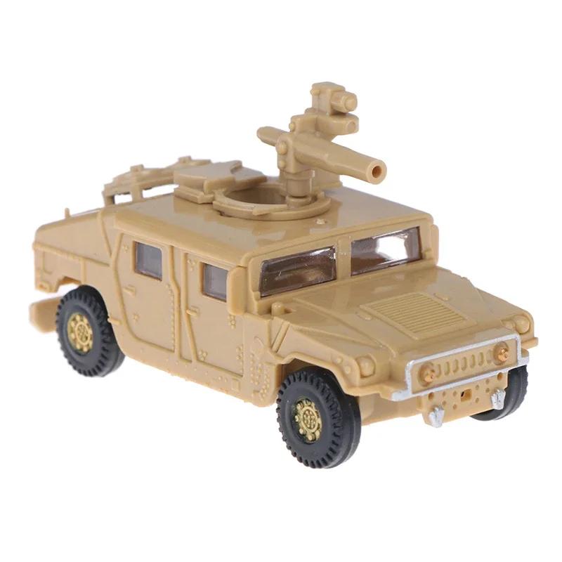 1/72 4D Assemble Truck USA Humvee Germany Truck Plastic Assemble Military Vehicle Model Toy for Sand Table Toy