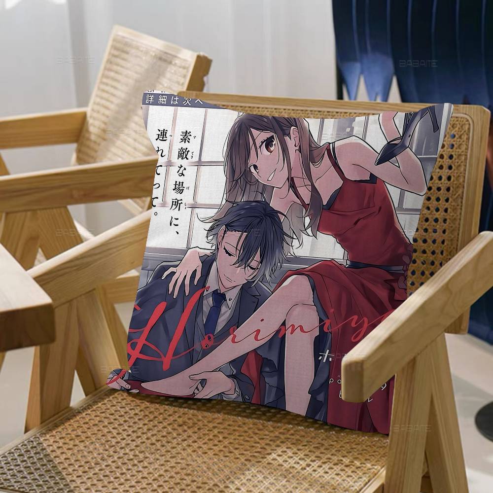 Horimiya Anime Pillow Cover Design Cushion Cover Decor Holiday Decorati