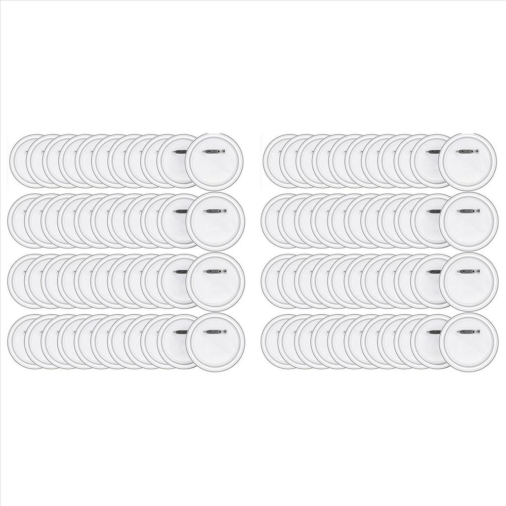 A60Z100PCS 2,36 Pouces Machine à Badges DIY Broches Bouton Badge Bouton Acrylique Transparent Badges Bouton Pinmay