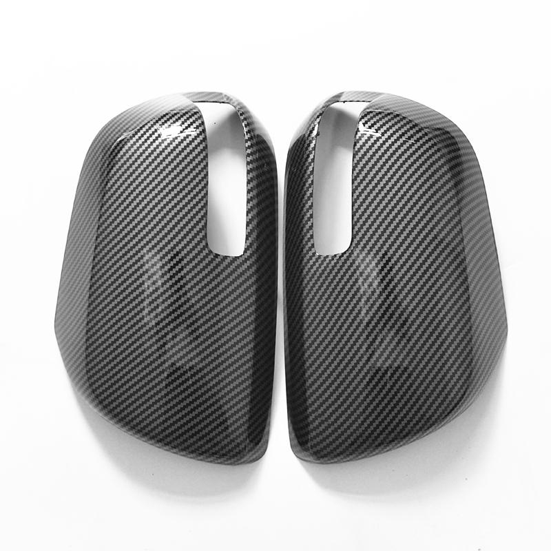 For Toyota Fortuner SW4 2005-2015,black carbon fiber rearview mirror cover replacement buckle 2006 2007 2008 2009 2010 2011