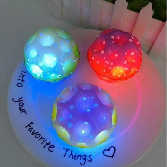 Moonstone Glow Bouncy Ball - Light-Up Hand-Toss Toy for Kids