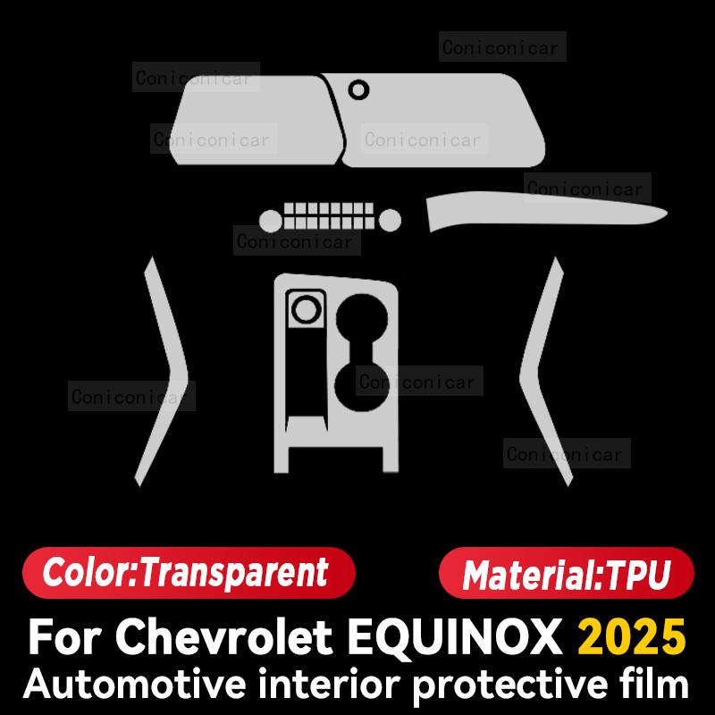 For Chevrolet EQUINOX 2025 Car Interior Center Console Trument Protective Film Anti-scratch Sticker Accessories