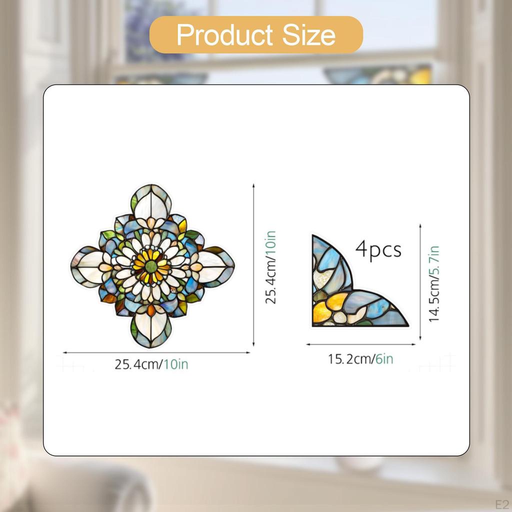 Window Stickers DIY Crafts Ornament Lightweight Art Supplies Clings Decoration for Bathroom