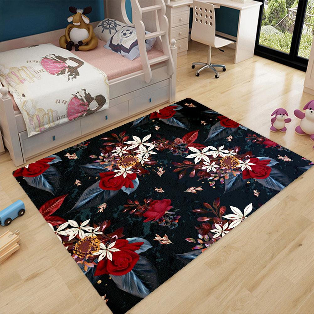 Room comfort rugs children's rugs bathroom floor mats home floral elements living room coffee table bedroom floor mats