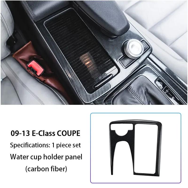 Kohlefaser Mittelkonsole Schalthebel Panel Abdeckung Für Mercedes Benz E-Klasse W212 W207 Coupe E260 E350 Armlehnenbox Dekoration